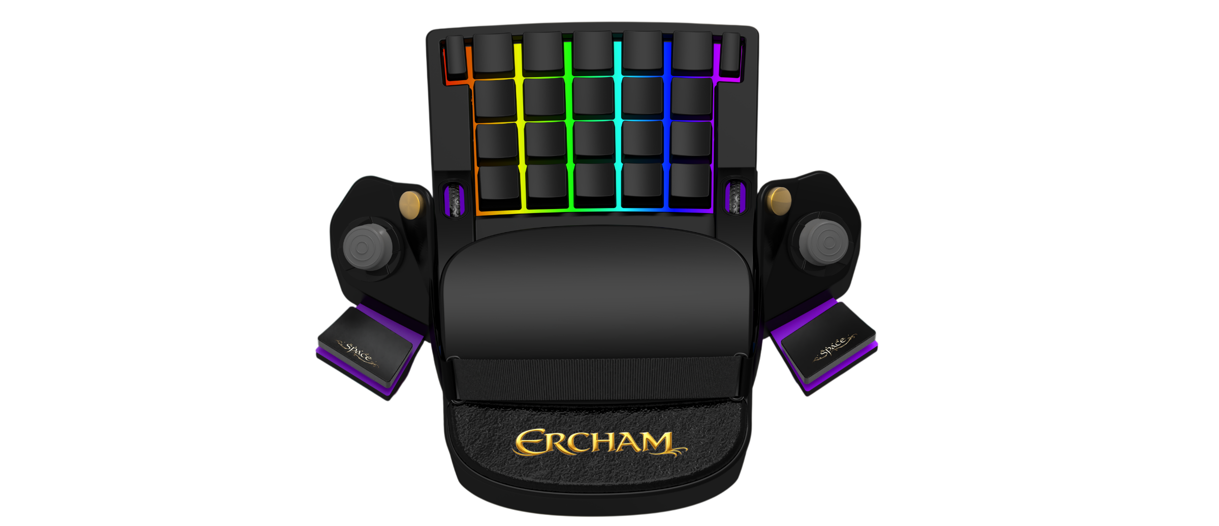 ERCHAM MK1 front view with RGB keys
